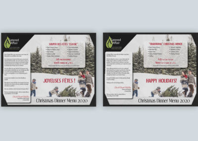 A Catered Affair Menus