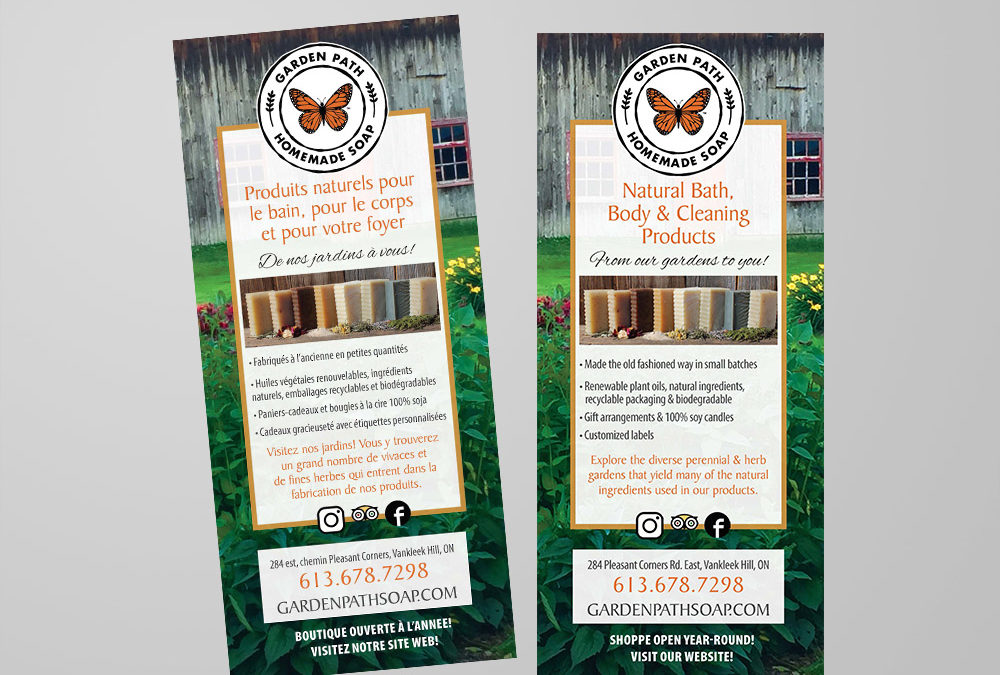 Garden Path Homemade Soap Rack Cards